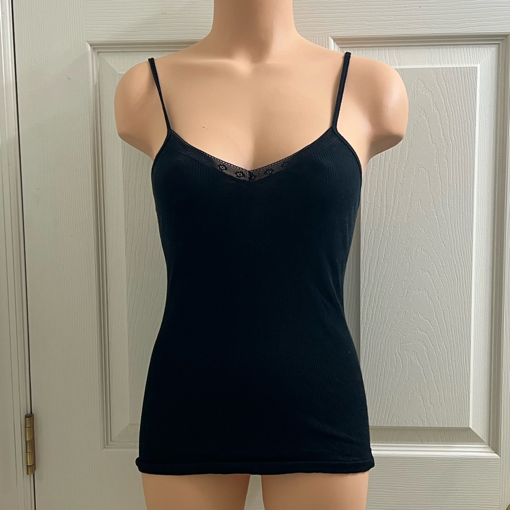 Ribbed Black Gap Tank Top
